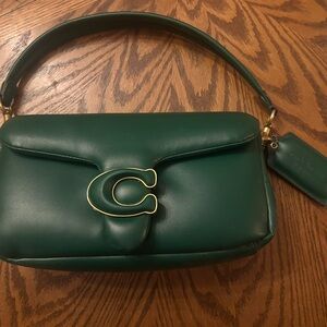 Coach Emerald Green Leather Shoulder Bag
